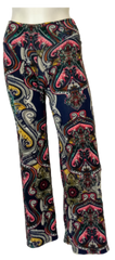 YoYo 5 Blue Multicolor Girls Leggings - Large