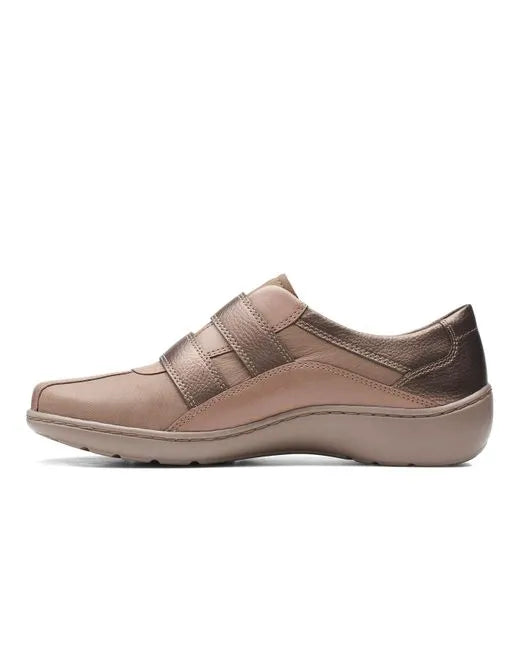 Clarks Taupe Cora Azalia Sneakers