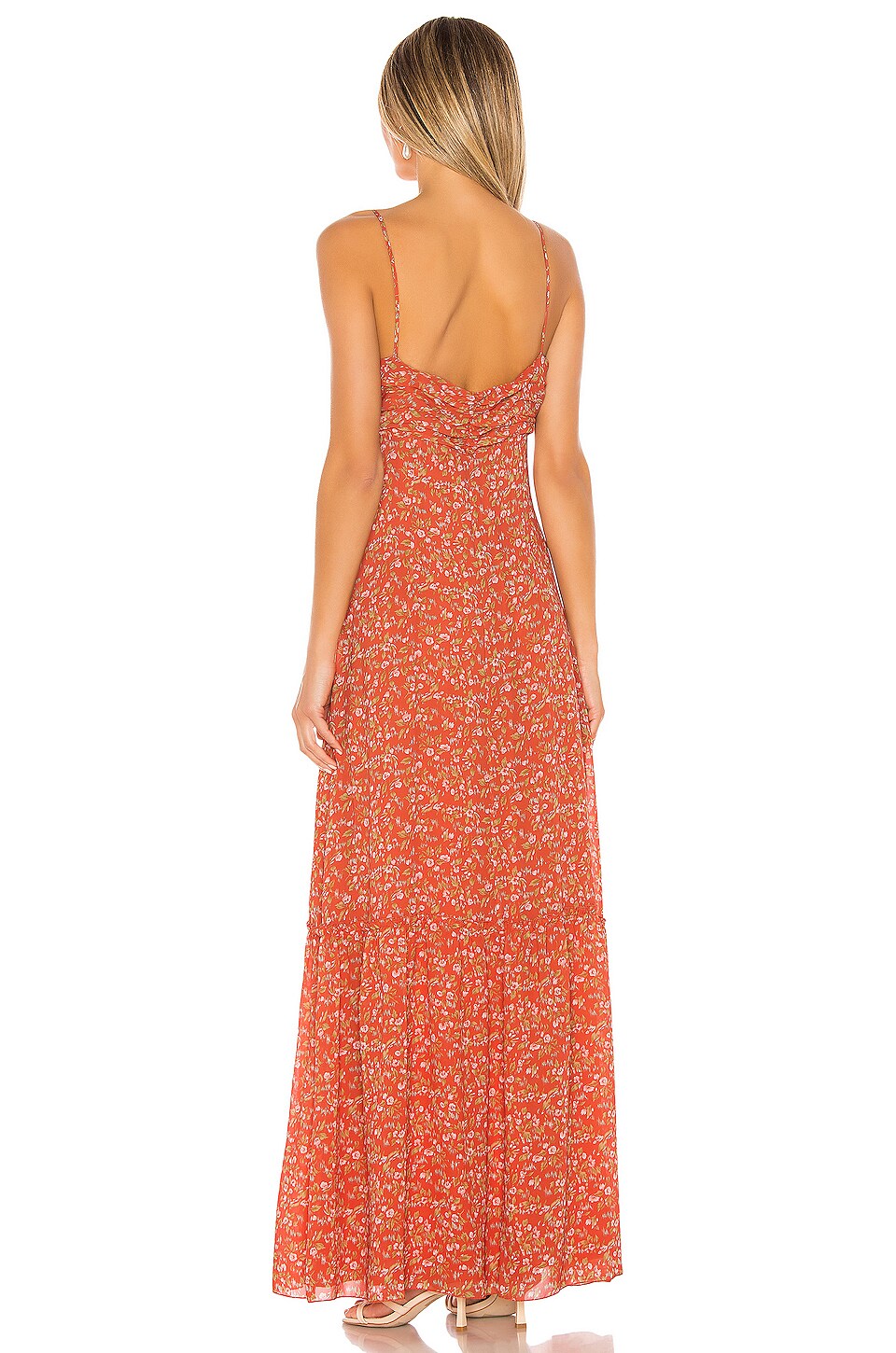 Divine Heritage Sweet Virginia Ditsy Maxi in Strawberry