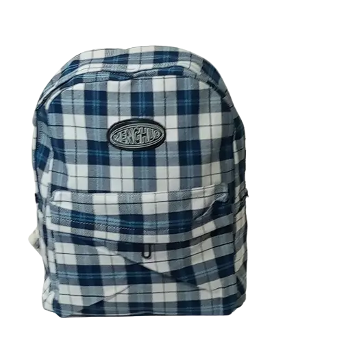 Diva General Collection Meng Huo Blue Plaid Backpack
