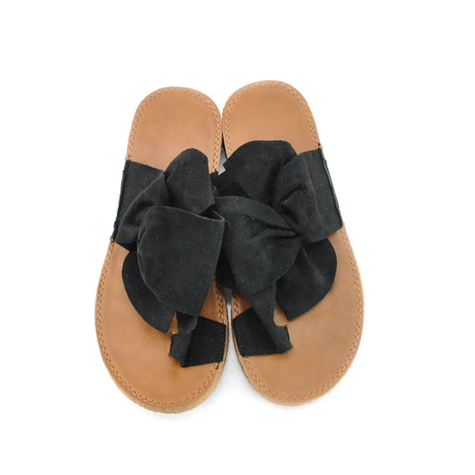Diva General Collection Velvet Bow Sandals