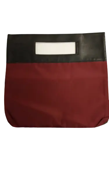 Diva General Maroon & Black Clutch (New No Tags)