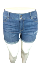 Vanilla Star Blue Denim Distressed Women's Shorts - Size 39
