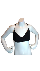 Honey Punch Black Girls' Bikini Top - Medium