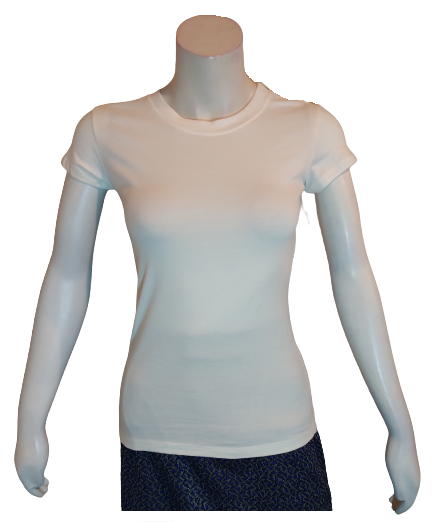 Diva General Collection White Short Sleeve Women's Shirt - Medium