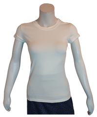 Diva General Collection White Short Sleeve Women's Shirt - Medium