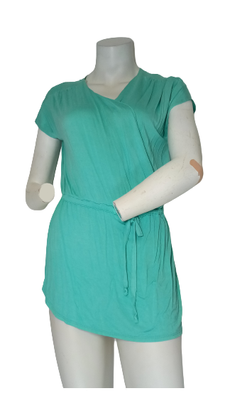 Love In Teal Short Sleeve Women's Dress - Small