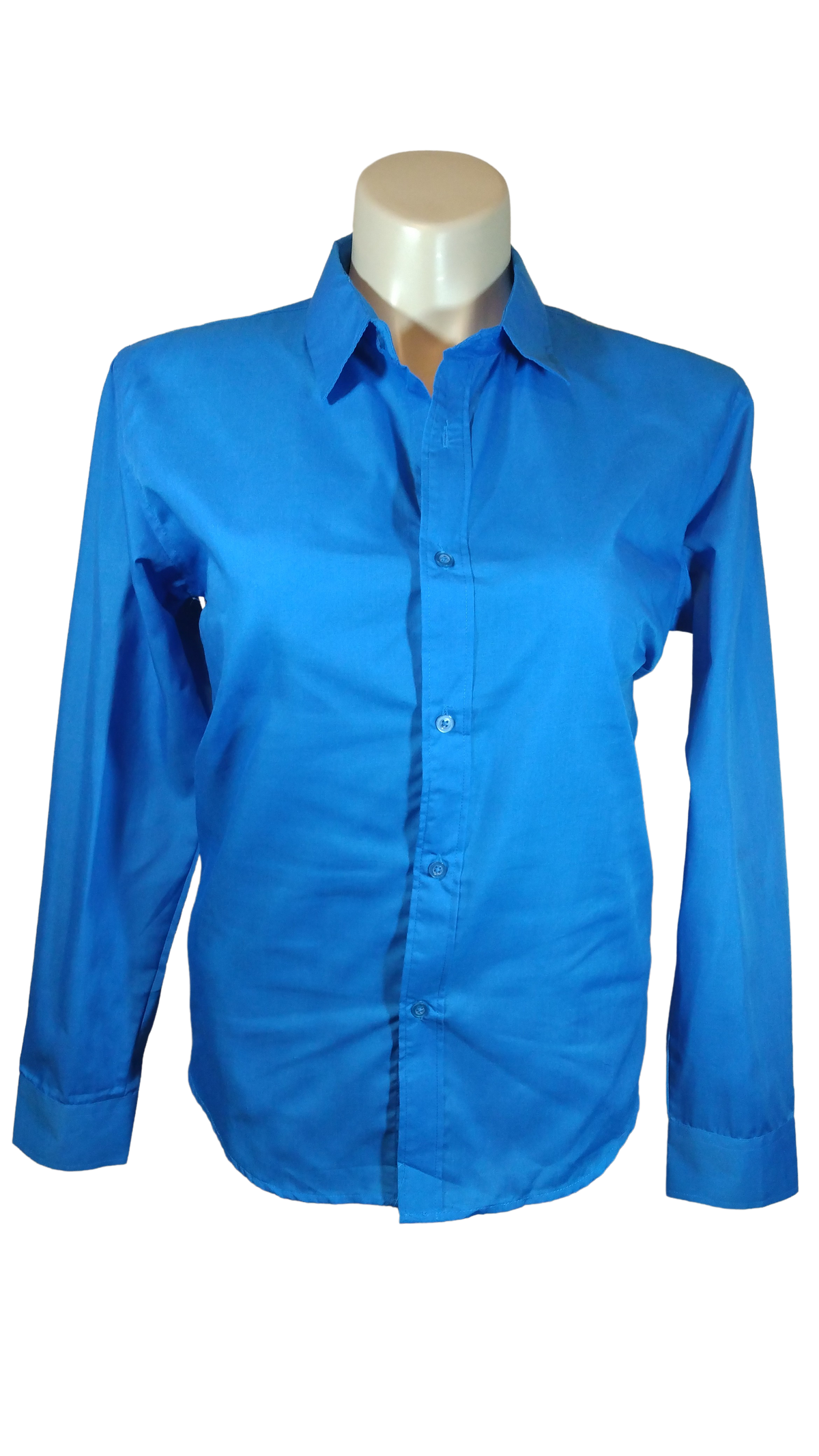 Diva General Collection Blue Long Sleeve Women's Blouse - 3X