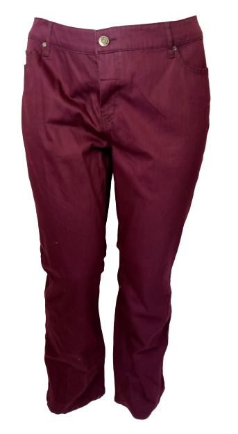 Faded Glory Burgundy Women's Jeans - 22W