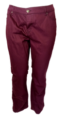 Faded Glory Burgundy Women's Jeans - 22W