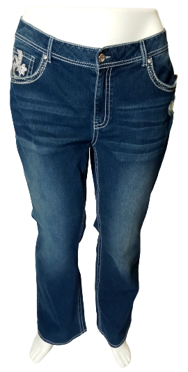 Faded Glory Bootcut Blue Women's Jeans - 22W
