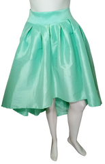 Cleo Apparel Teal Women Skirt with Ribbon - Large