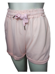 Diva General Collection Peach Girls' Shorts with Rolled Hem - Large