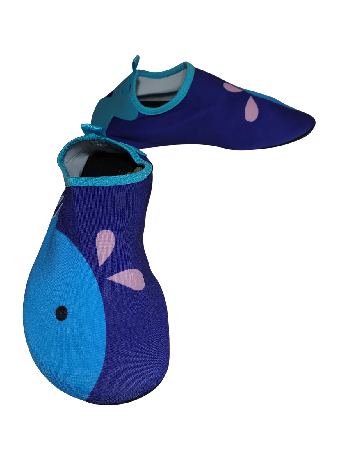 Diva General Women's Blue/Purple Whale Water Shoes - Size 36/37 | Stylish, Durable & Quick-Dry Footwear