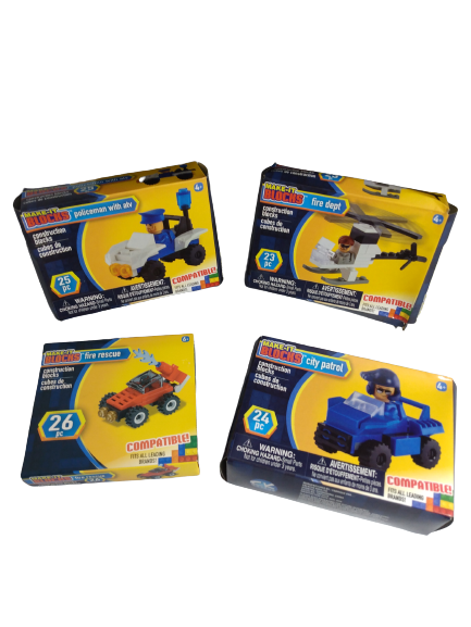 Make it Blocks Fire Rescue Hydrant And Air Tanks - 24 Piece Set