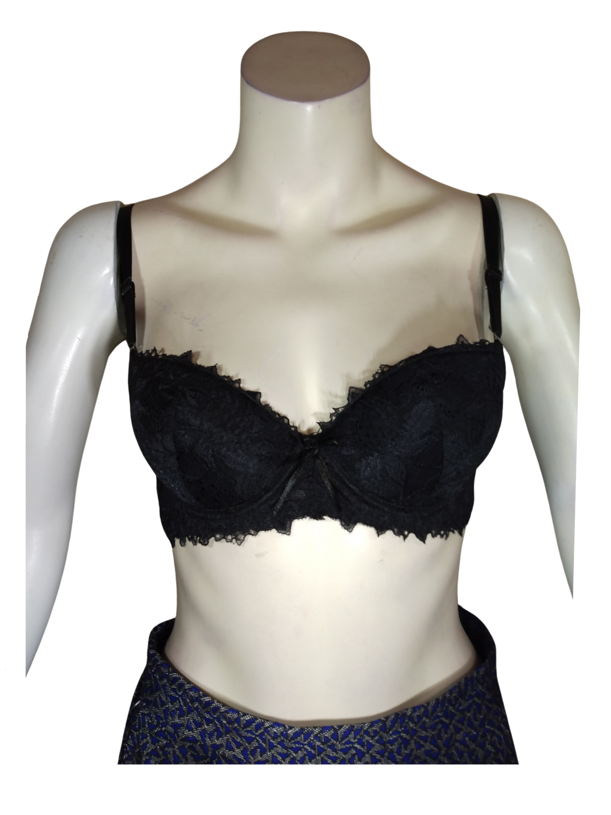 Venus Black Lace Padded Women's Bra - 38C