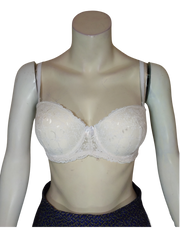 Diva General Collection White Lace Push-Up Women's Bra - 38B