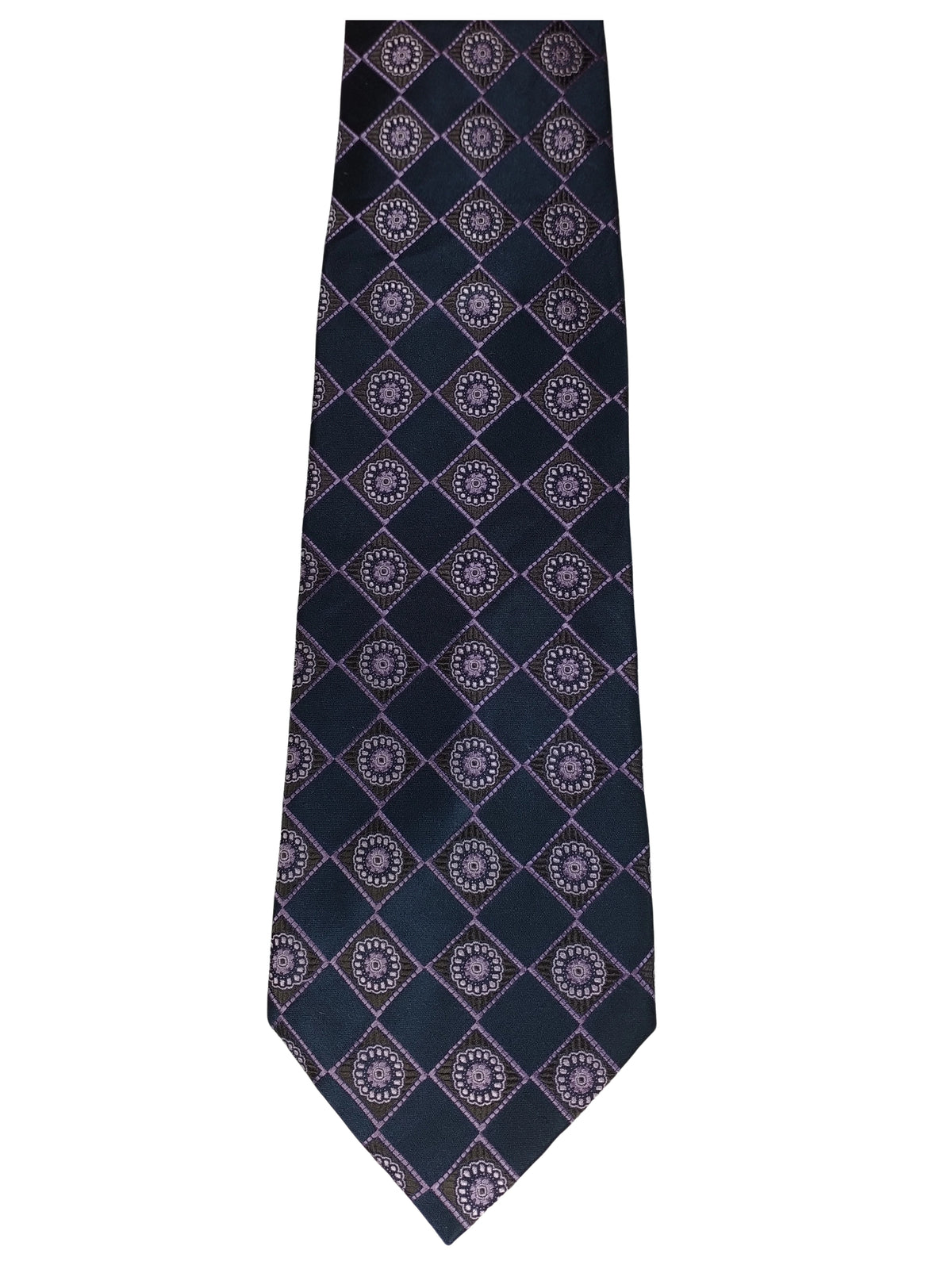 George Foreman Elegant Silk Tie – 100% Pure Silk, Made in USA, 4" Width