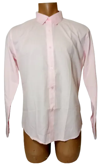 Sarwar Classic Men’s Pink Long Sleeve Shirt, Size XXXL