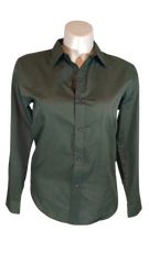 Sarwar Classic Men’s Green Sheer Long Sleeve Shirt, Size 3X