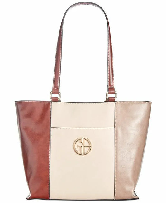 Giani Bernini Tricolor Glazed Leather Shoulder Bag