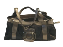 Guess Black & Gray Handbag - Used Good Condition