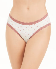 Jenni Cotton Lace Trim Hipster Stars