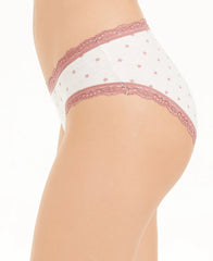 Jenni Cotton Lace Trim Hipster Stars