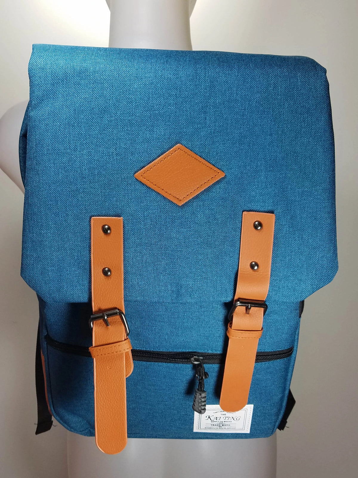 Kai Ting - Blue Vintage Laptop Backpack for College