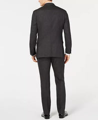 Kenneth Cole New York Men's Slim-Fit Performance Suit Blue Brown Jacket