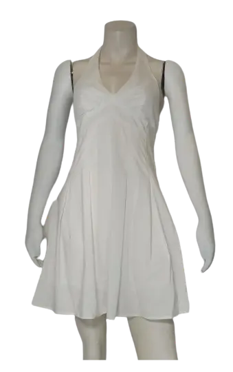 Minuet Women’s White Halter Dress, Size Large