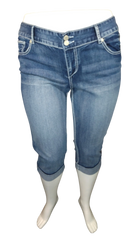 Maurices Women’s Blue Denim Capri, Size 15/16