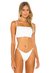 white bikini top