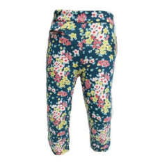 Genuine Kids Girls’ Blue Flower Pants, Size 4T