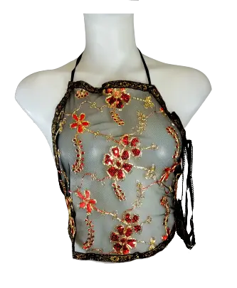 Diva General Collection Women’s Lingerie Halter Top and Thong (2 Piece), OS
