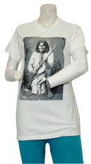 Diva General Collection Boys’ Cream Native American Indian Homeland Security Short Sleeve Shirt, Size Small
