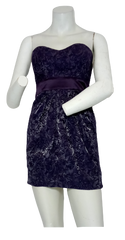 Minuet Purple floral pattern ribbon dress