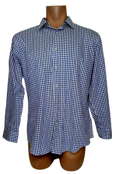 Alfani men's dress shirt blue/gray