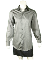 Alfani men's dress shirt black/white