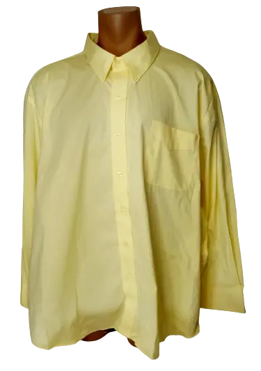 Club Room Men’s Yellow Long Sleeve Shirt, Size XL