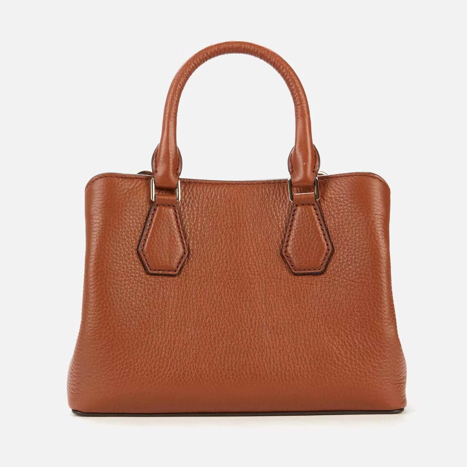 Michael Kors Camille Small Leather Satchel in Caramel