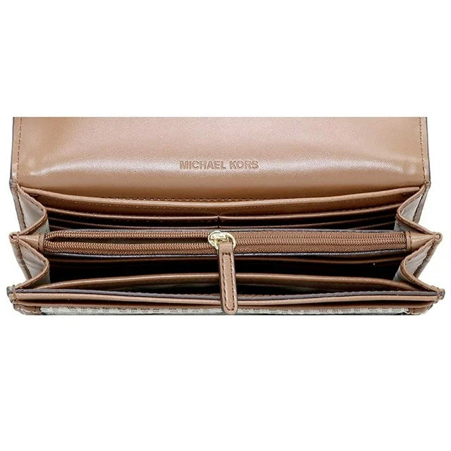 Michael Kors Large Fulton Flap Continental Wallet in Vanilla (New with Tags)
