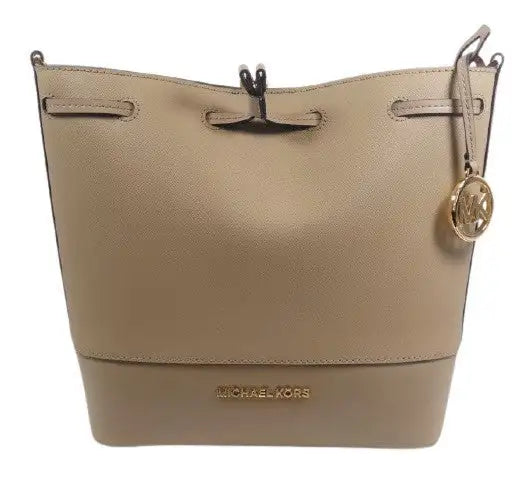Michael Kors Trista Medium Saffiano Leather Bucket Bag Ballet