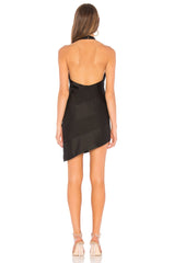 black mini dress