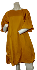 Love In Gold Institutional Dress – Large Women’s Fashion, Cotton-Spandex Blend