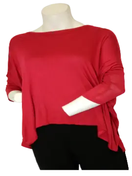 Love In Women’s Red Long Sleeve Crop Top, Size 2X