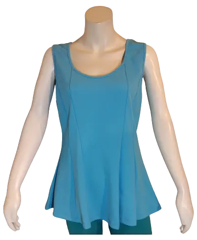 Cleo Apparel Women’s Turquoise Princess Top, Size 3X