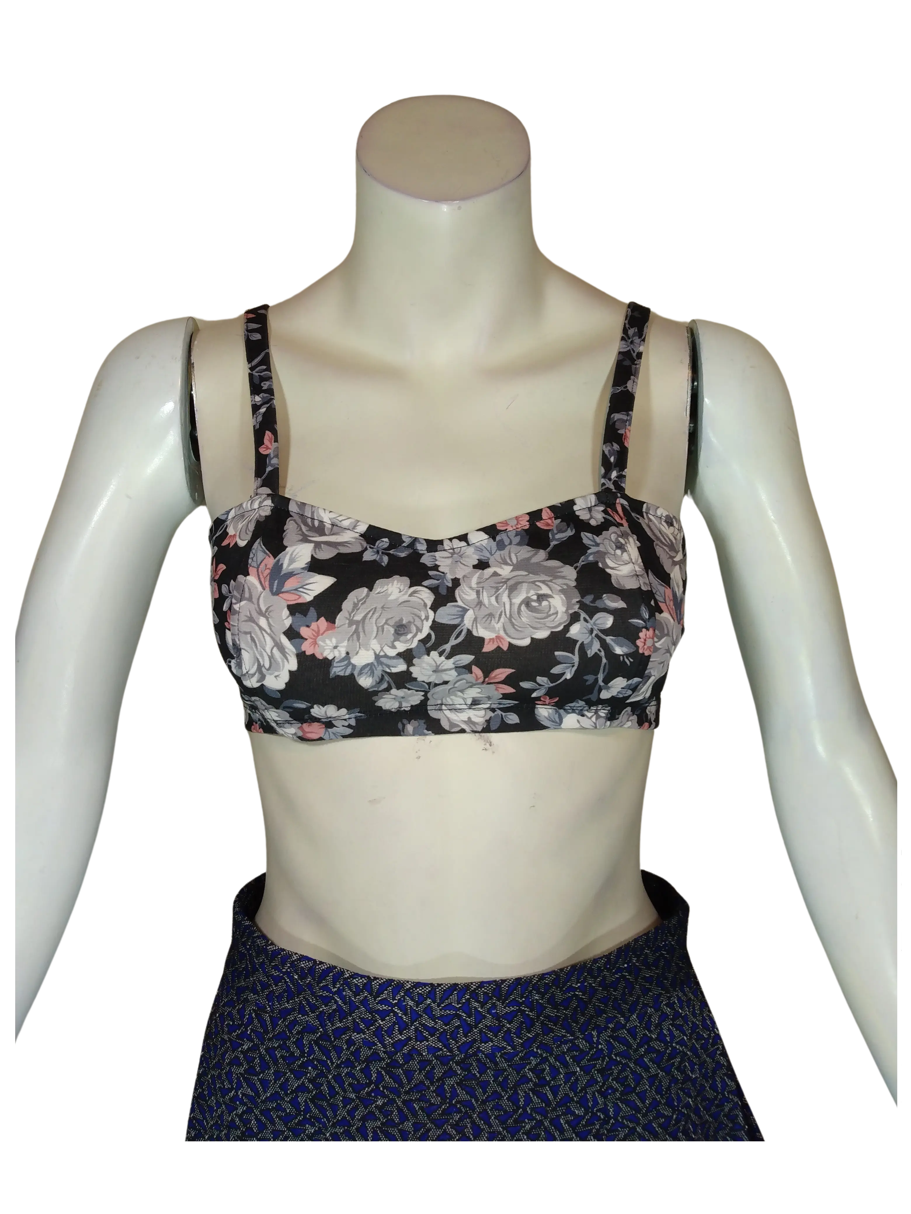 Rachael & Chloe Women’s Black Tank Top with Flowers, Size Small