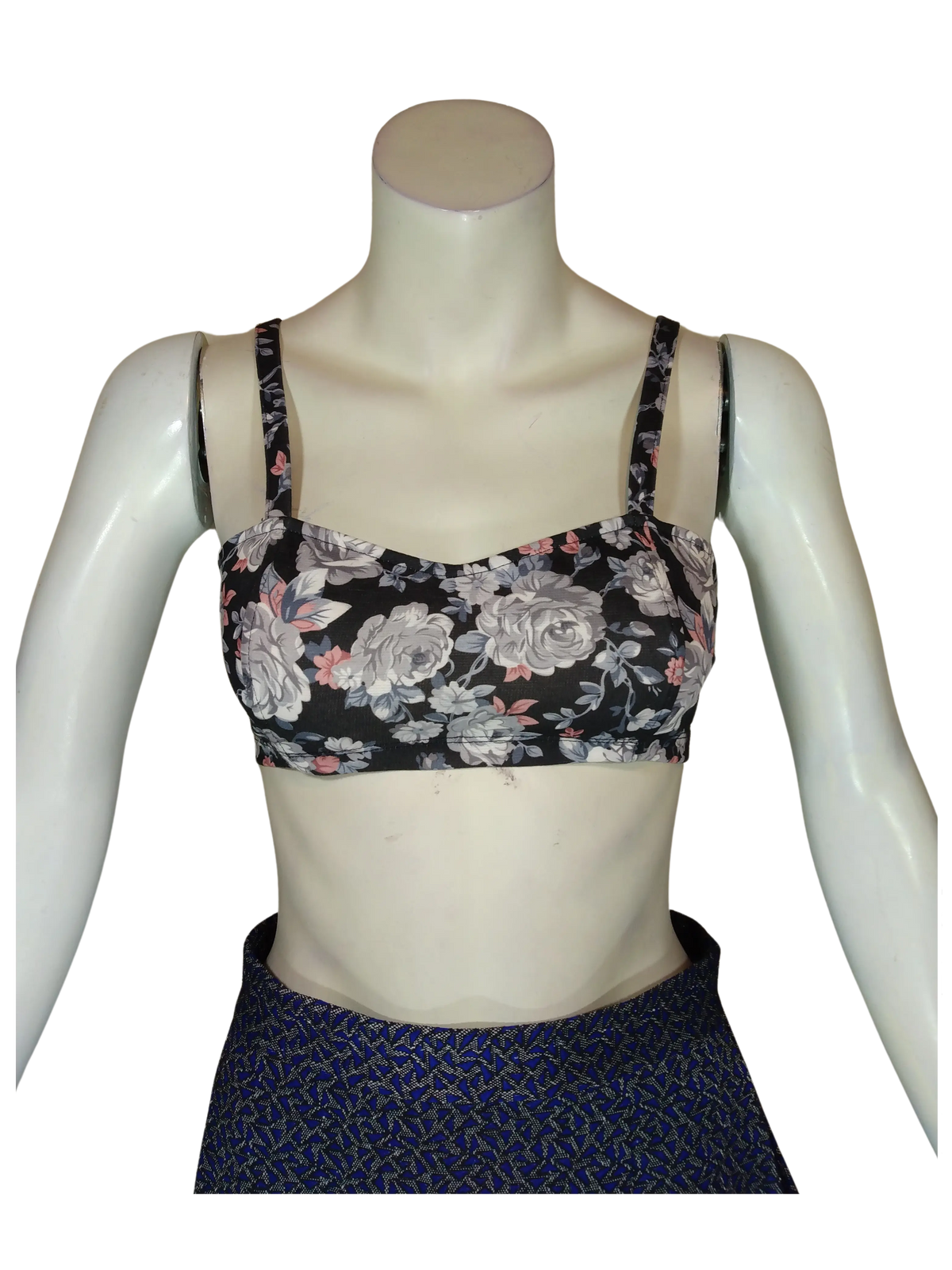Rachael & Chloe Women’s Black Tank Top with Flowers, Size Small