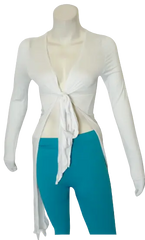 Glitz Women’s White Long Sleeve Shirt, Size Small